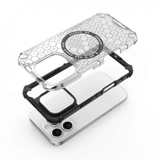 Techsuit HoneyComb Shield MagSafe iPhone 16 Pro Black Techsuit HoneyComb Shield MagSafe iPhone 16 Pro Black
