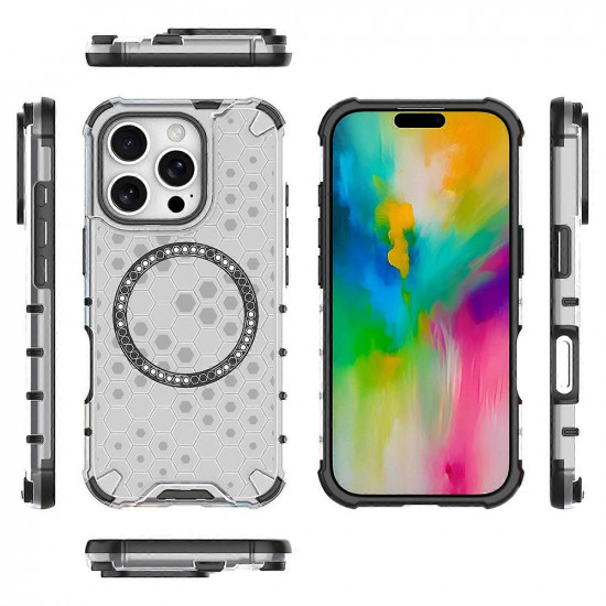 Techsuit  HoneyComb Shield MagSafe  iPhone 16 Pro Max  White