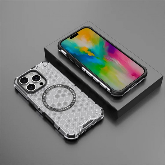 Techsuit  HoneyComb Shield MagSafe  iPhone 16 Pro Max  White