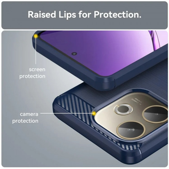 Techsuit Carbon Silicone Oppo A5 Pro 4G / A5 Pro 5G Blue Techsuit Carbon Silicone Oppo A5 Pro 4G / A5 Pro 5G Blue