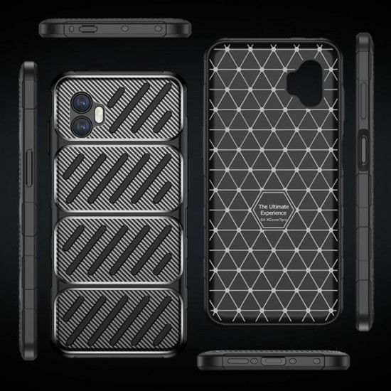 Techsuit CarbonFiber Samsung Galaxy Xcover7 Pro Black Techsuit CarbonFiber Samsung Galaxy Xcover7 Pro Black