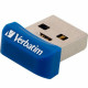 Verbatim Pendrive 16GB USB-A 3.2 NANO blue/blue 98709 Verbatim Pendrive 16GB USB-A 3.2 NANO blue/blue 98709
