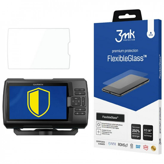 Hybrid Glass 3MK FlexibleGlass for Garmin Striker Plus 7sv