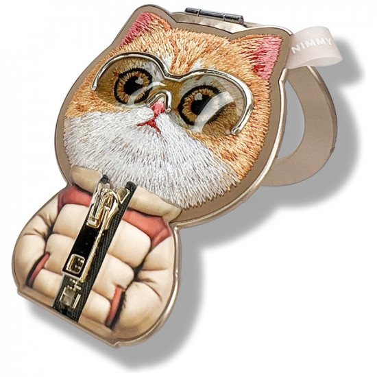 Magnetic pendant Nimmy Cool&amp;Cute 2.0 Cat brown