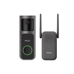 Imou  Doorbell 2S Kit (DB 2SP 3T0W/DS2S)  3MP, Two way Talk, 5000mAh, 8x Digital Zoom  Black Imou  Doorbell 2S Kit (DB 2SP 3T0W/DS2S)  3MP, Two way Talk, 5000mAh, 8x Digital Zoom  Black