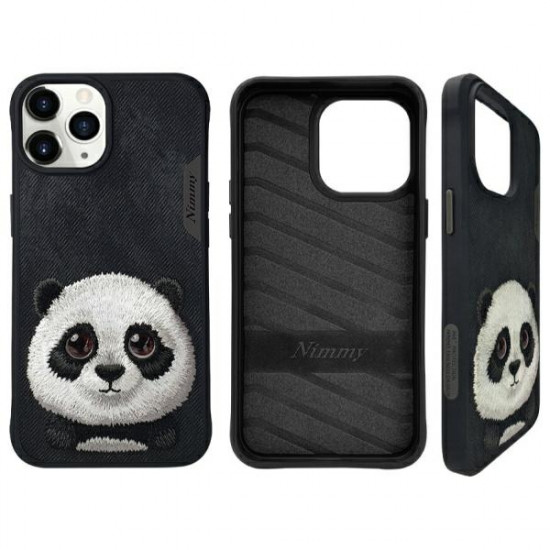 Nimmy Case iPhone 15 Pro Max 6.7" black Big Eyed Pet 2.0 Panda Nimmy Case iPhone 15 Pro Max 6.7" black Big Eyed Pet 2.0 Panda