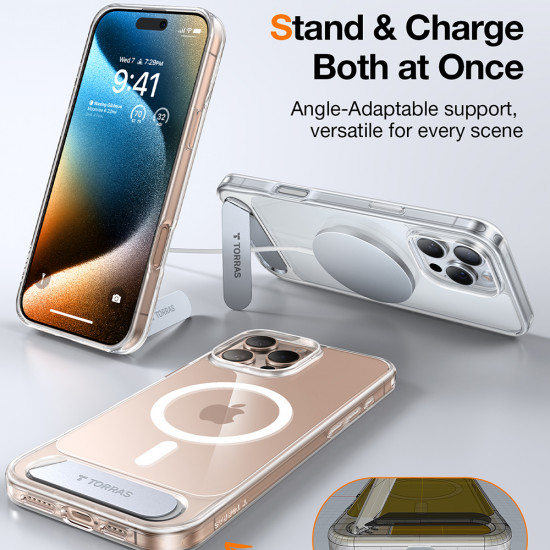 Torras  Pstand MagSafe  iPhone 16 Pro Max  Clear