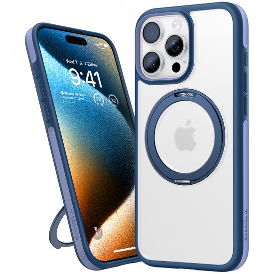 Torras  Ostand R Fusion MagSafe Series  iPhone 16 Pro  Navy Blue