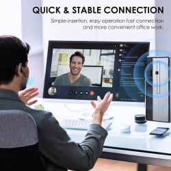 Techsuit  Bluetooth Headset Hearyo (A6L)  HandsFree, ENC, Dual Mic, Bluetooth 5.3, 1000mAh, 96hrs Talking Time  Black