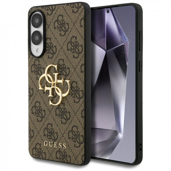 Case Guess Big 4G Logo Classic Logo for Samsung Galaxy S25 Edge brown