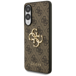 Case Guess Big 4G Logo Classic Logo for Samsung Galaxy S25 Edge brown