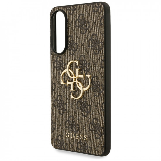 Case Guess Big 4G Logo Classic Logo for Samsung Galaxy S25 Edge brown