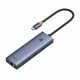 Baseus  Docking Station UltraJoy Series (B0005280A813 00)  Type C to 3 x USB 3.0, RJ45  Space Grey