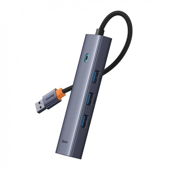 Baseus  Docking Station UltraJoy Series (B0005280A813 01)  USB to 3 x USB 3.0, RJ45  Space Grey