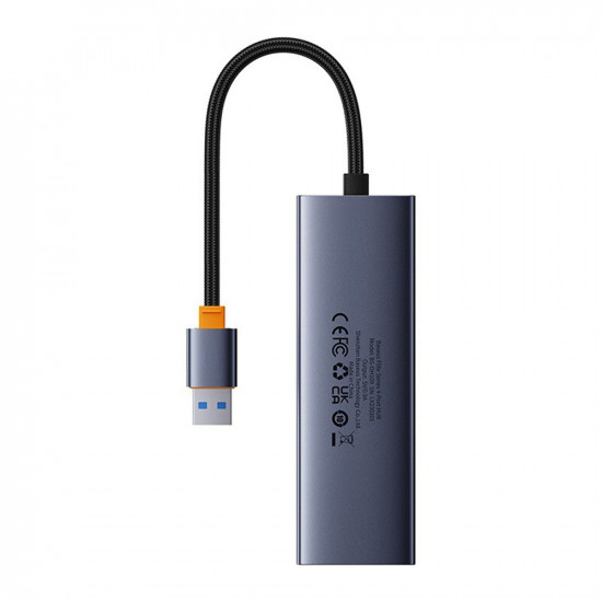 Baseus  Docking Station UltraJoy Series (B0005280A813 01)  USB to 3 x USB 3.0, RJ45  Space Grey
