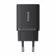 Baseus  Wall Charger (P10111402113 00)  GaN, 2x USB, Type C, Fast Charging, 30W  Cluster Black