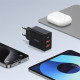 Baseus  Wall Charger (P10111402113 00)  GaN, 2x USB, Type C, Fast Charging, 30W  Cluster Black