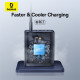 Baseus  Wall Charger (P10111402113 00)  GaN, 2x USB, Type C, Fast Charging, 30W  Cluster Black