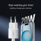 Baseus  Wall Charger (P10162503113 00)  GaN5S, Type C, 20W  Black
