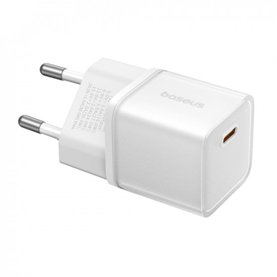 Baseus  Wall Charger Gallium Nitride (P10162504213 00)  GaN5S, Type C, Fast Charge, 30W  White