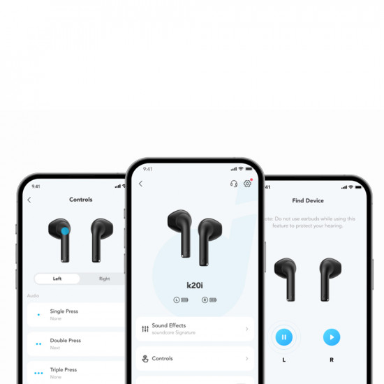 Anker Wireless Earbuds SoundCore K20i (A3994G21) Bluetooth 5.3, Dual Mic, Noise Cancellation, IPX5 White Anker Wireless Earbuds SoundCore K20i (A3994G21) Bluetooth 5.3, Dual Mic, Noise Cancellation, IPX5 White