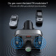Baseus  FM Modulator and Car Charger S 09 Pro (C10762200113 00)  2x USB, Type C, Bluetooth 5.3, Digital Display  Black