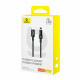 Baseus Data Cable Gem (P10373001111 00) USB C to Lightning, Fast Charging 20W, 1m Cluster Black Baseus Data Cable Gem (P10373001111 00) USB C to Lightning, Fast Charging 20W, 1m Cluster Black