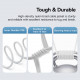 Baseus  Data Cable Gem (P10373002211 01)  USB to Type C, Super Fast Charging 100W, 2m  Moon White