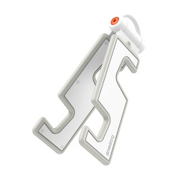 Baseus  Desk Holder Biaxial (B10556600211 00)  for Phones, Foldable, Aluminum Alloy  Moon White Baseus  Desk Holder Biaxial (B10556600211 00)  for Phones, Foldable, Aluminum Alloy  Moon White