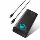 Baseus Power Bank (P10022402113 00) 4x USB, Type C, Lighting, Micro USB, Fast Charge, 65W, 26800mAh, Cable USB C Black Baseus Power Bank (P10022402113 00) 4x USB, Type C, Lighting, Micro USB, Fast Charge, 65W, 26800mAh, Cable USB C Black
