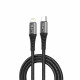 Lito  Data Cable (LD08)  Type C to Lightning, Quick Charging, 2.4A, 1m  Black