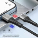 Lito  Data Cable (LD08)  Type C to Lightning, Quick Charging, 2.4A, 1m  Black