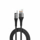 Lito  Data Cable (LD08T)  USB A to Type C, Quick Charging, 2.4A, 2m  Black