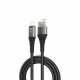 Lito  Data Cable (LD08L)  USB A to Lightning, Quick Charging, 2.4A, 2m  Black
