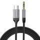Techsuit  Premium Cable Adapter SoundShell (AC9)  USB C to 3.5mm Jack, DAC Chip, 16bit/48Khz, 1.5m  Gray