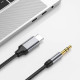 Techsuit  Premium Cable Adapter SoundShell (AC9)  USB C to 3.5mm Jack, DAC Chip, 16bit/48Khz, 1.5m  Gray