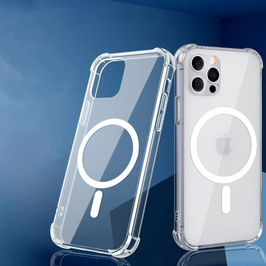 Techsuit  Shockproof Clear Silicone MagSafe  Honor 400  Clear