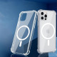 Techsuit  Shockproof Clear Silicone MagSafe  Honor 400  Clear