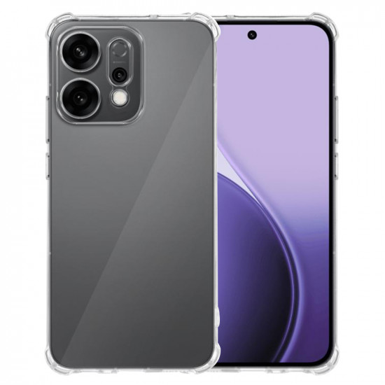 Techsuit  Shockproof Clear Silicone  Oppo Reno14  Clear