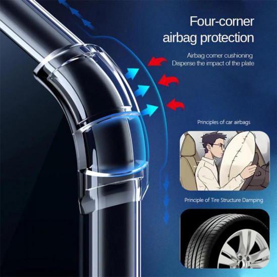 Techsuit  Shockproof Clear Silicone  Oppo Reno14 Pro  Clear