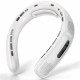 Techsuit  Neck Fan (S11)  Portable, Silicone Support, 4x Airflow, Digital Display, 4000mAh, 4800RPM  White