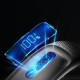 Techsuit  Neck Fan (S11)  Portable, Silicone Support, 4x Airflow, Digital Display, 4000mAh, 4800RPM  White