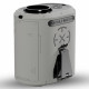 Techsuit  Premium Portable Mini Fan (Z14)  with Power Bank, Rechargeable, 5 Wind Speeds, Belt Buckle, 5000mAh  Gray
