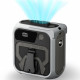 Techsuit  Premium Portable Mini Fan (Z13)  with Power Bank, Rechargeable, 5 Wind Speeds, Belt Buckle, 10000mAh  Gray