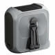Techsuit  Premium Portable Mini Fan (Z13)  with Power Bank, Rechargeable, 5 Wind Speeds, Belt Buckle, 10000mAh  Gray