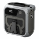 Techsuit  Premium Portable Mini Fan (Z13)  with Power Bank, Rechargeable, 5 Wind Speeds, Belt Buckle, 10000mAh  Gray