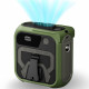 Techsuit Premium Portable Mini Fan (Z13) with Power Bank, Rechargeable, 5 Wind Speeds, Belt Buckle, 10000mAh Green Techsuit Premium Portable Mini Fan (Z13) with Power Bank, Rechargeable, 5 Wind Speeds, Belt Buckle, 10000mAh Green
