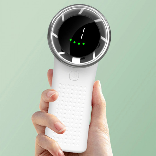 Techsuit Premium Mini Hand Fan (A8) with LED Digital Display, USB C Rechargeable, 5 Wind Speeds, 3600mAh White Techsuit Premium Mini Hand Fan (A8) with LED Digital Display, USB C Rechargeable, 5 Wind Speeds, 3600mAh White