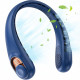Techsuit  Neck Fan (S9)  Portable, with Digital Display, 3 Wind Speeds, 5200mAh, 5800RPM  Blue