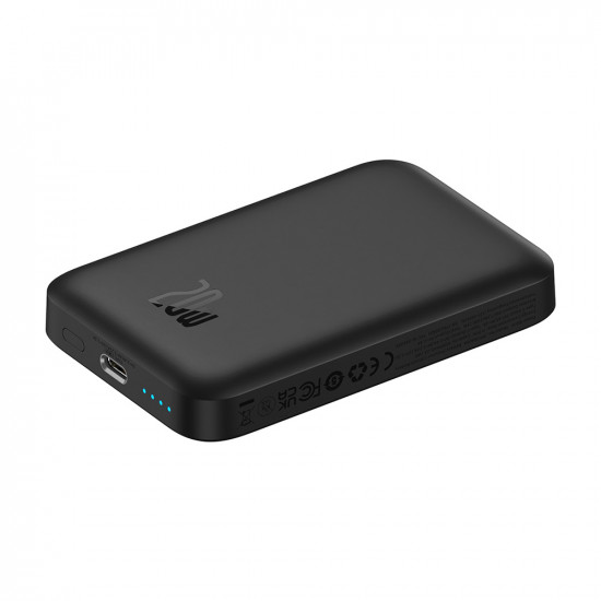 Baseus  Power Bank Mini Air (P10059002113 00)  Type C, MagSafe Charging, 20W, 6000mAh, with Cable Type C, 30cm  Black